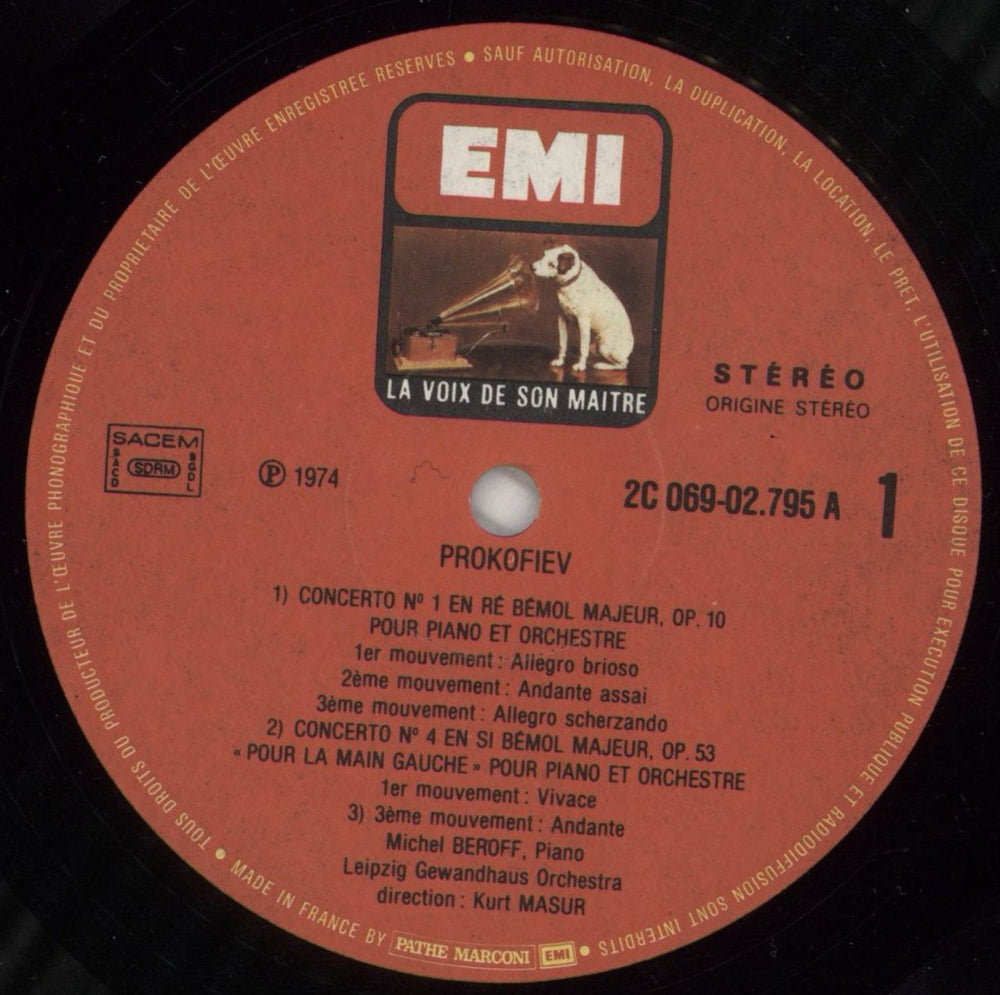 Sergei Prokofiev Prokofiev: Concertos Nos 1, 4 & 5 French vinyl LP album (LP record) PJ3LPPR863860