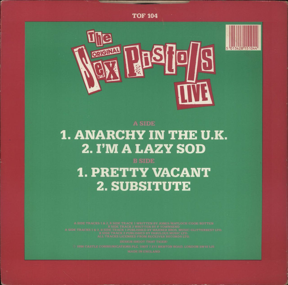 Sex Pistols Archive 4 UK 12" vinyl single (12 inch record / Maxi-single) 5013428151044
