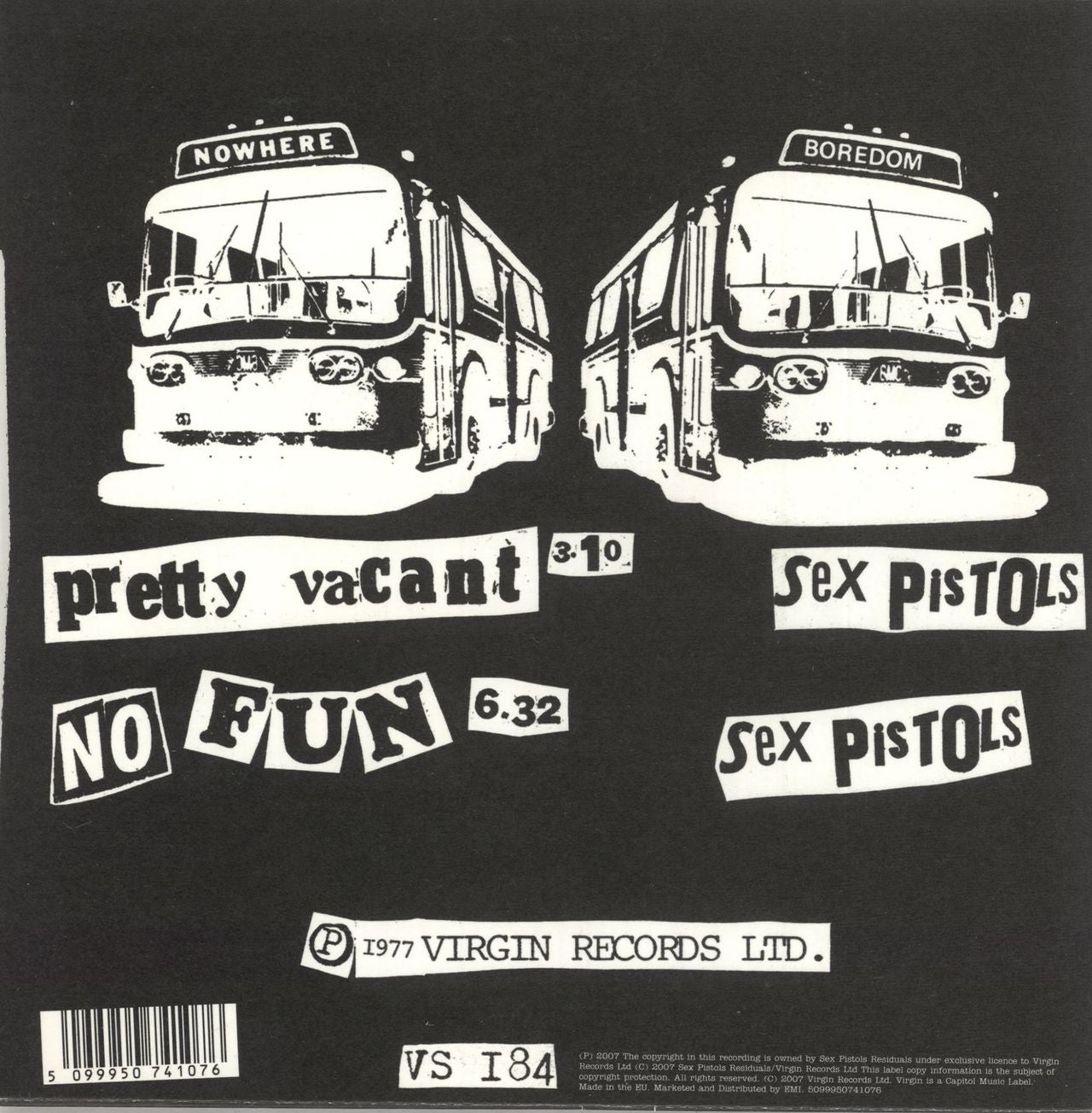 Sex Pistols Pretty Vacant - 2007 UK 7