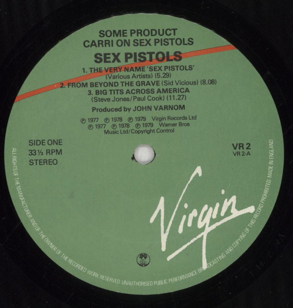 Sex Pistols Some Product UK vinyl LP album (LP record) SEXLPSO313452