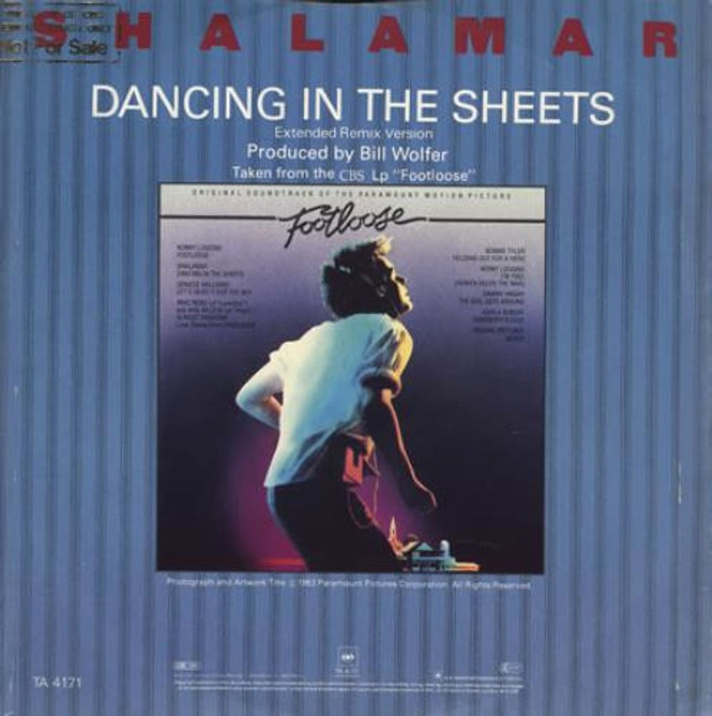 Shalamar Dancing In The Sheets - gold stamp UK 12" vinyl single (12 inch record / Maxi-single) SHL12DA304260