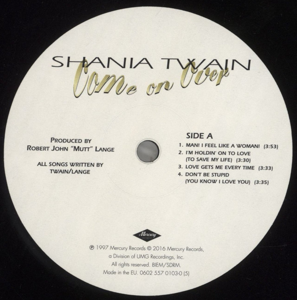 Shania Twain Come On Over UK 2-LP vinyl record set (Double LP Album) SIA2LCO857355