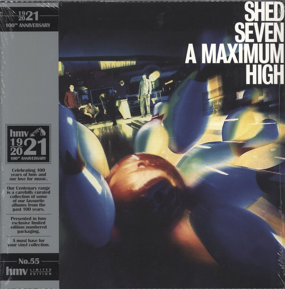 Shed Seven A Maximum High - Orange Vinyl UK vinyl LP album (LP record) 358831-4