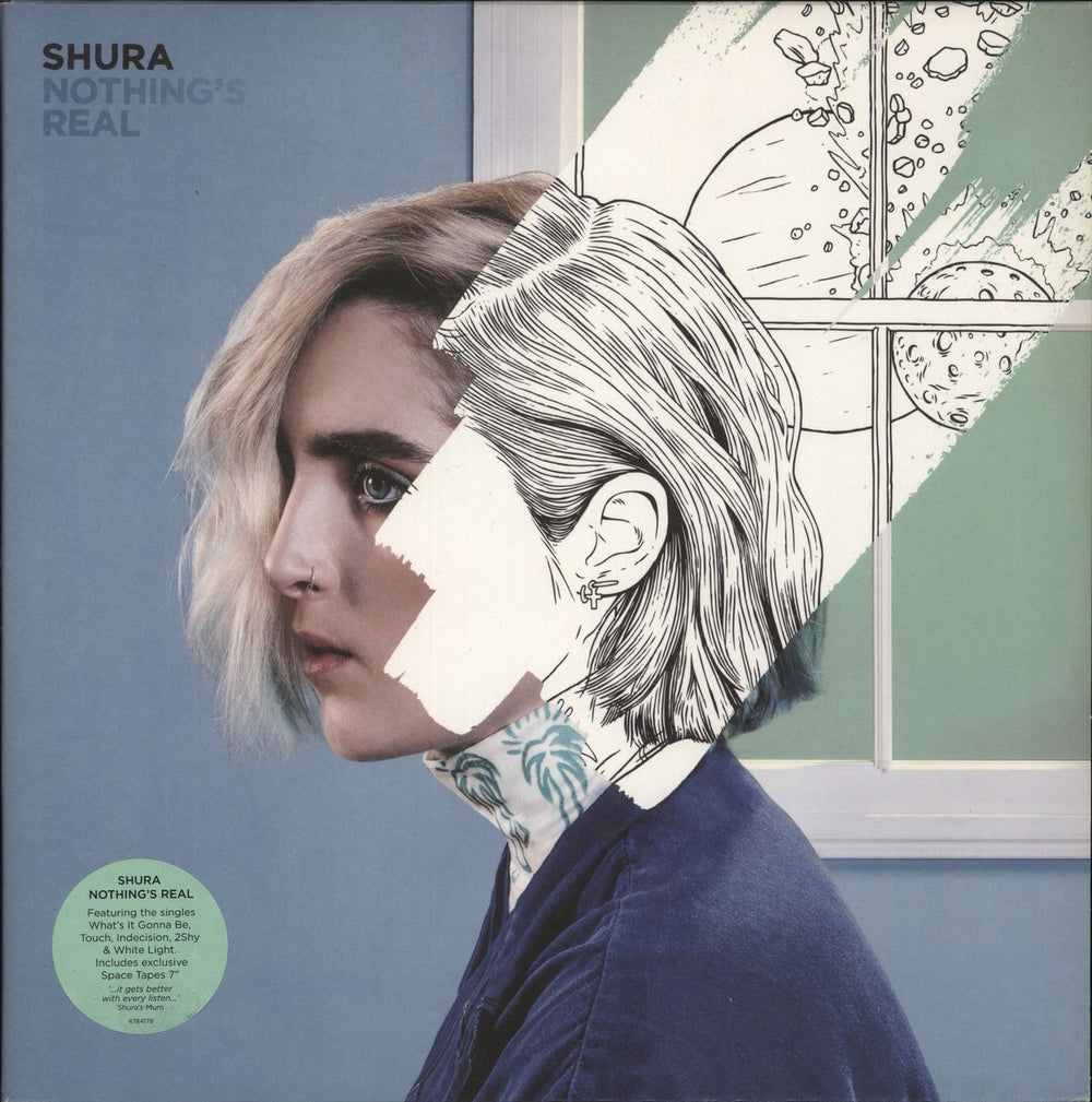 Shura Nothing's Real + 7"- Hype-Sticker UK 2-LP vinyl record set (Double LP Album) 4784179
