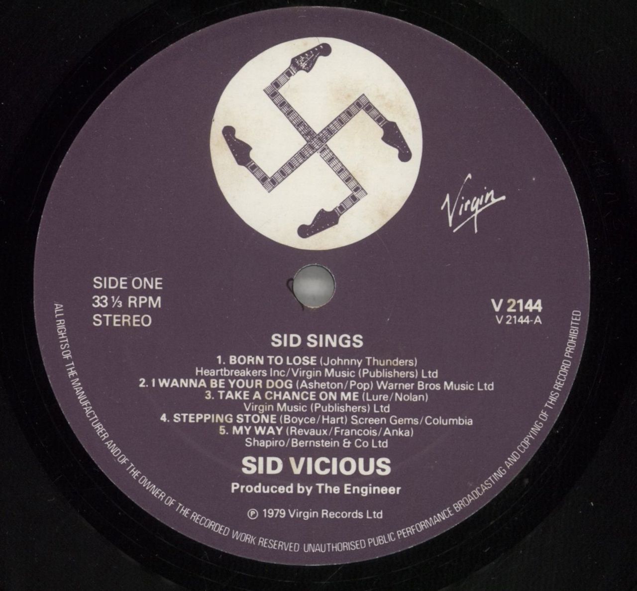 Sid Vicious Sid Sings + 1st issue Drink Poster - VG UK vinyl LP album (LP record) SDVLPSI789036