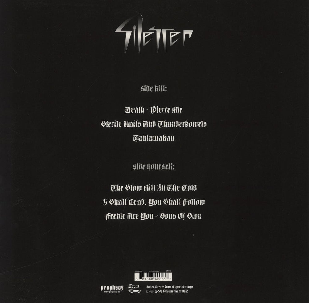 Silencer Death - Pierce Me German vinyl LP album (LP record) 884388400917