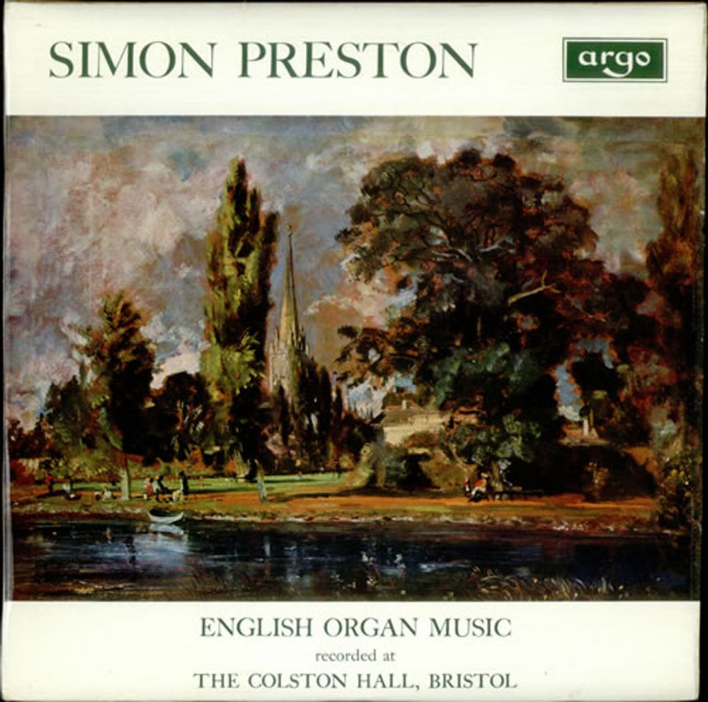 Simon Preston English Organ Music UK vinyl LP album (LP record) RG528