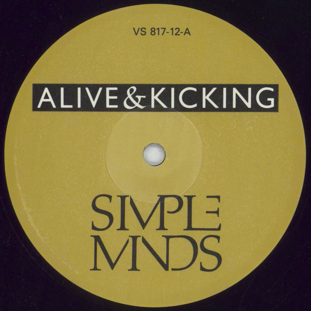 Simple Minds Alive And Kicking UK 12" vinyl single (12 inch record / Maxi-single) SIM12AL47985