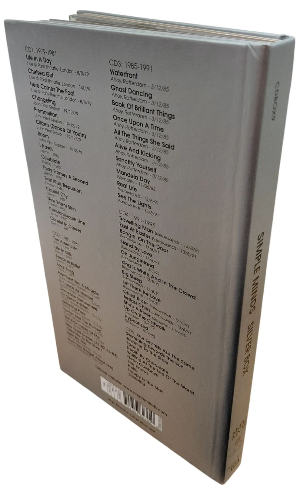 Simple Minds Silver Box UK 5-CD album set 724357823920
