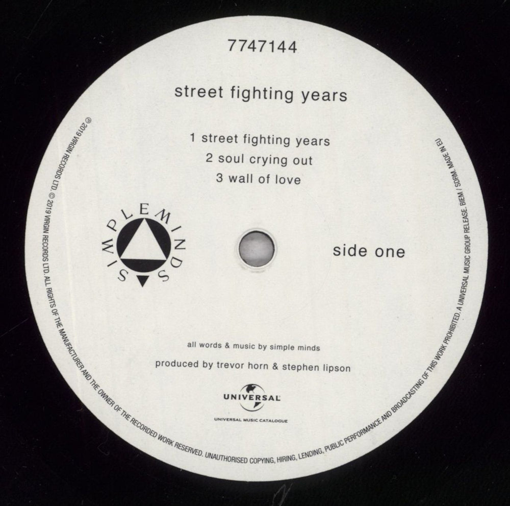 Simple Minds Street Fighting Years: Remastered UK 2-LP vinyl record set (Double LP Album) SIM2LST839617
