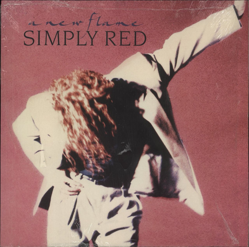 Simply Red A New Flame - Shrink UK vinyl LP album (LP record) WX242