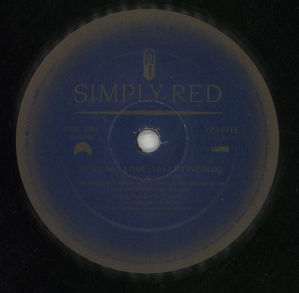 Simply Red It's Only Love UK 10" vinyl single (10 inch record) RED10IT03824