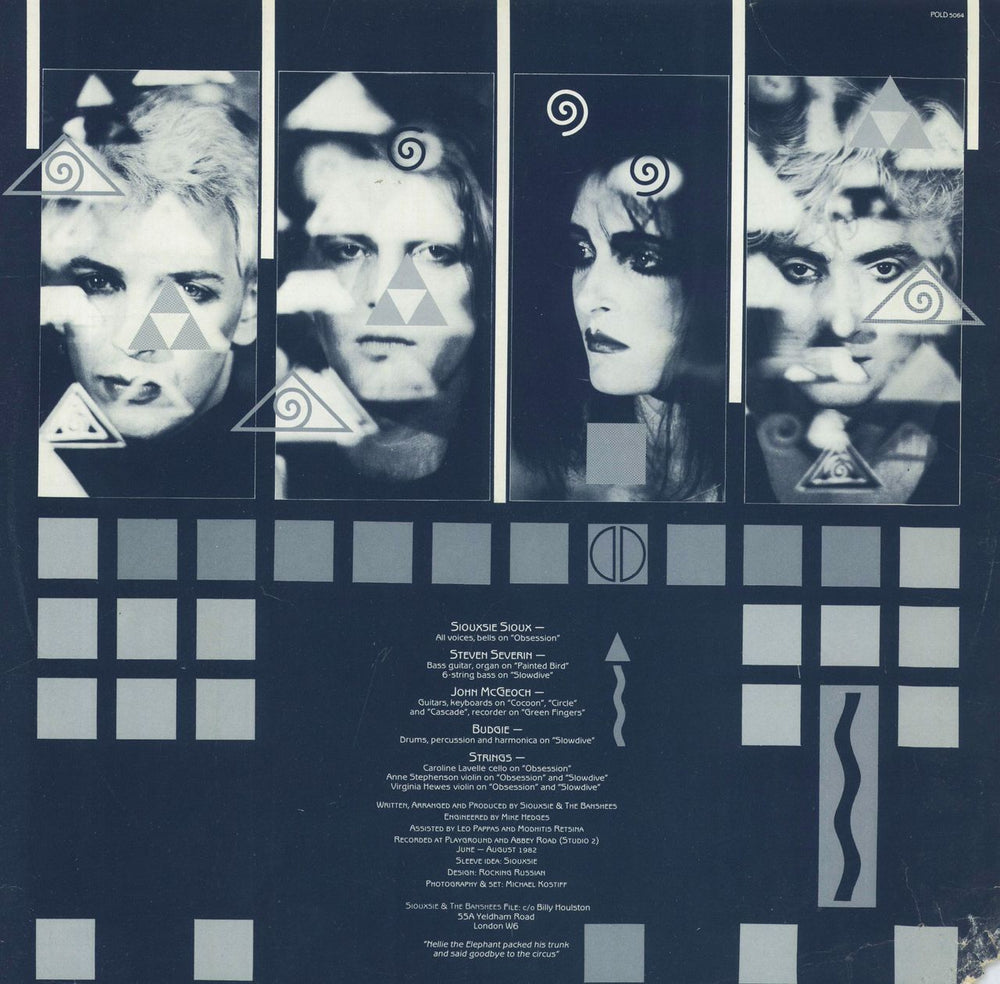 Siouxsie & The Banshees A Kiss in The Dreamhouse + inner UK vinyl LP album (LP record)