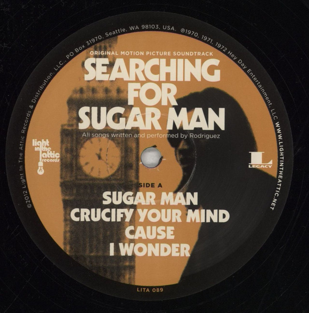 Sixto Rodriguez Searching For Sugar Man (Original Motion Picture Soundtrack) - EX US 2-LP vinyl record set (Double LP Album) W202LSE855185