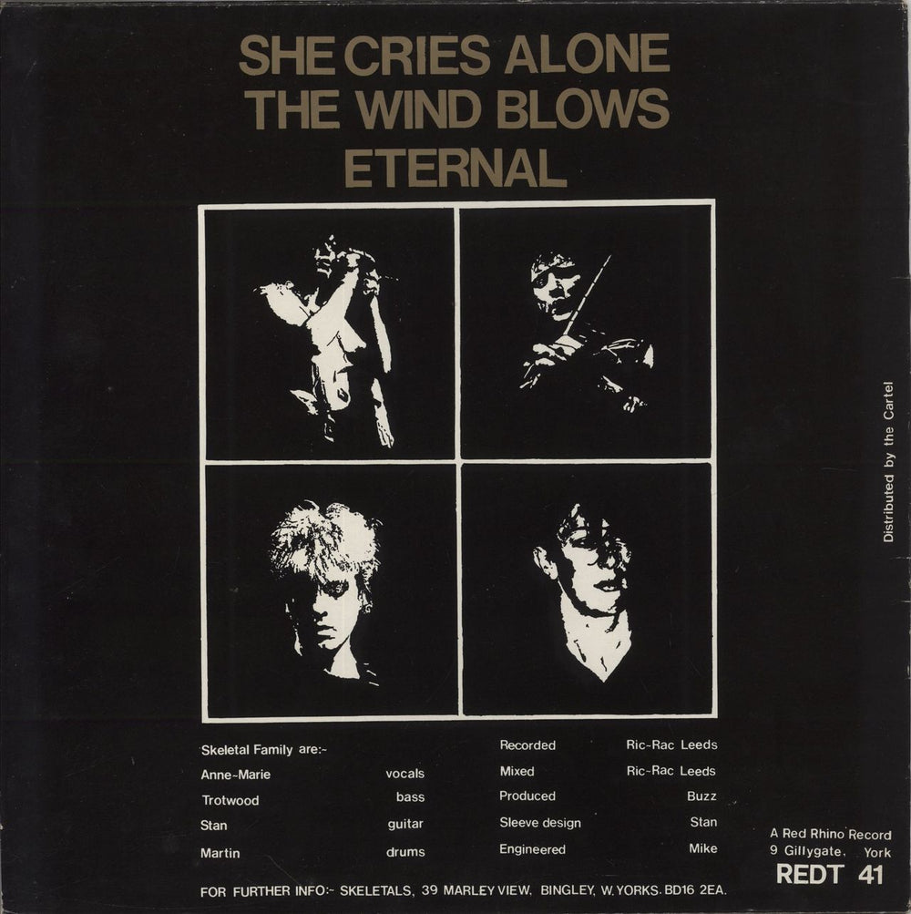 Skeletal Family She Cries Alone UK 12" vinyl single (12 inch record / Maxi-single)