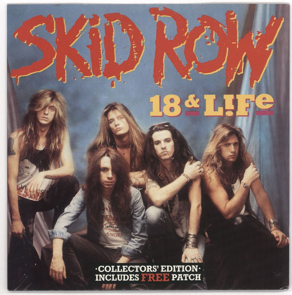 Skid Row (80s) 18 & Life - Patch UK 7" vinyl single (7 inch record / 45) A8883X