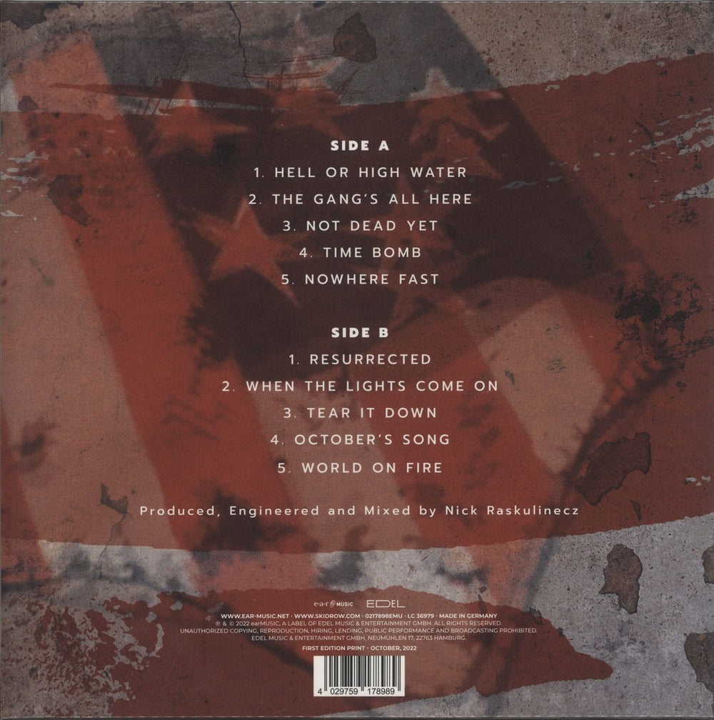 Skid Row (80s) The Gang's All Here - Sealed German vinyl LP album (LP record) 4029759178989