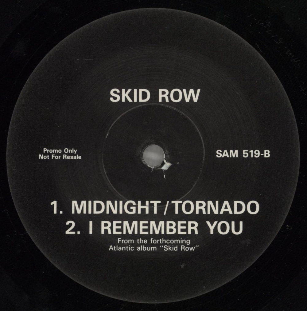 Skid Row (80s) Youth Gone Wild UK Promo 12" vinyl single (12 inch record / Maxi-single) SRO12YO120717