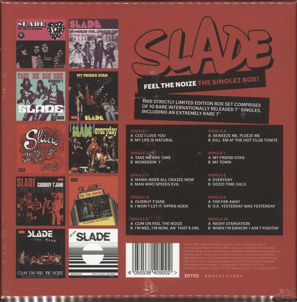 Slade Feel The Noize – The Singlez Box - Sealed UK 7" single box set SDE7XFE729432