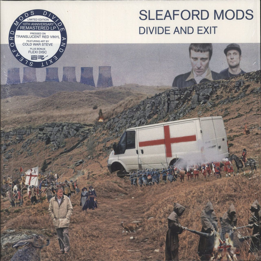 Sleaford Mods Divide And Exit - Red Vinyl + Flexi UK vinyl LP album (LP record) RT0484LPE