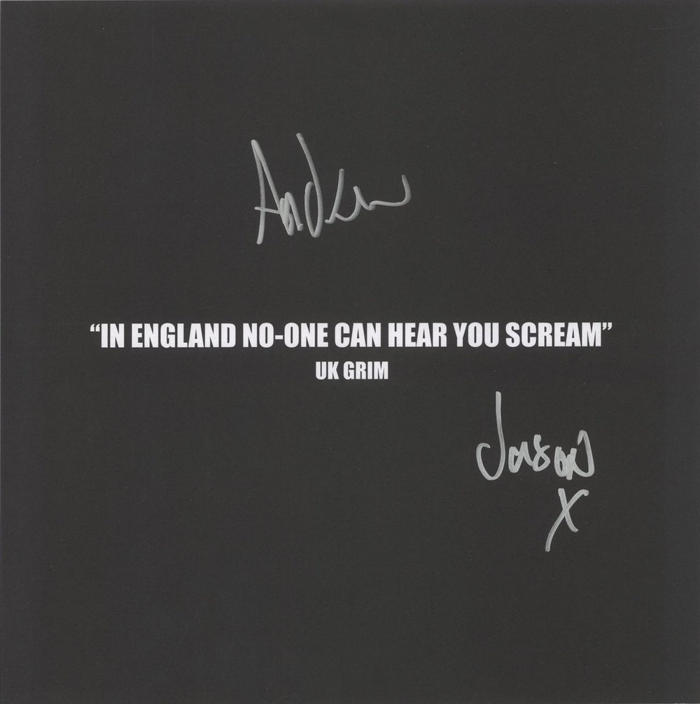 Sleaford Mods UK Grim - Silver Vinyl - Autographed Print - Sealed UK vinyl LP album (LP record) Y2OLPUK875026