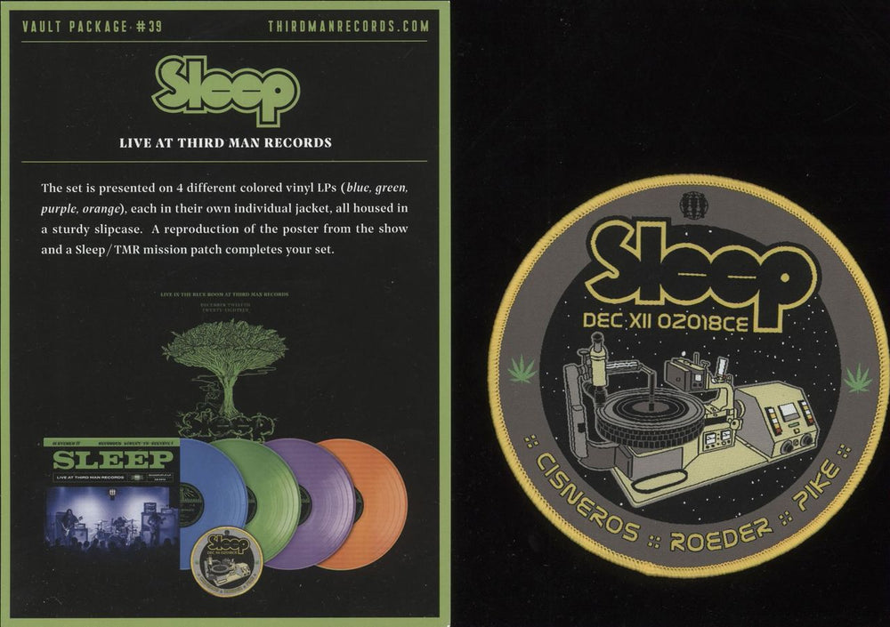 Sleep Live At Third Man Records - Sealed US Vinyl Box Set