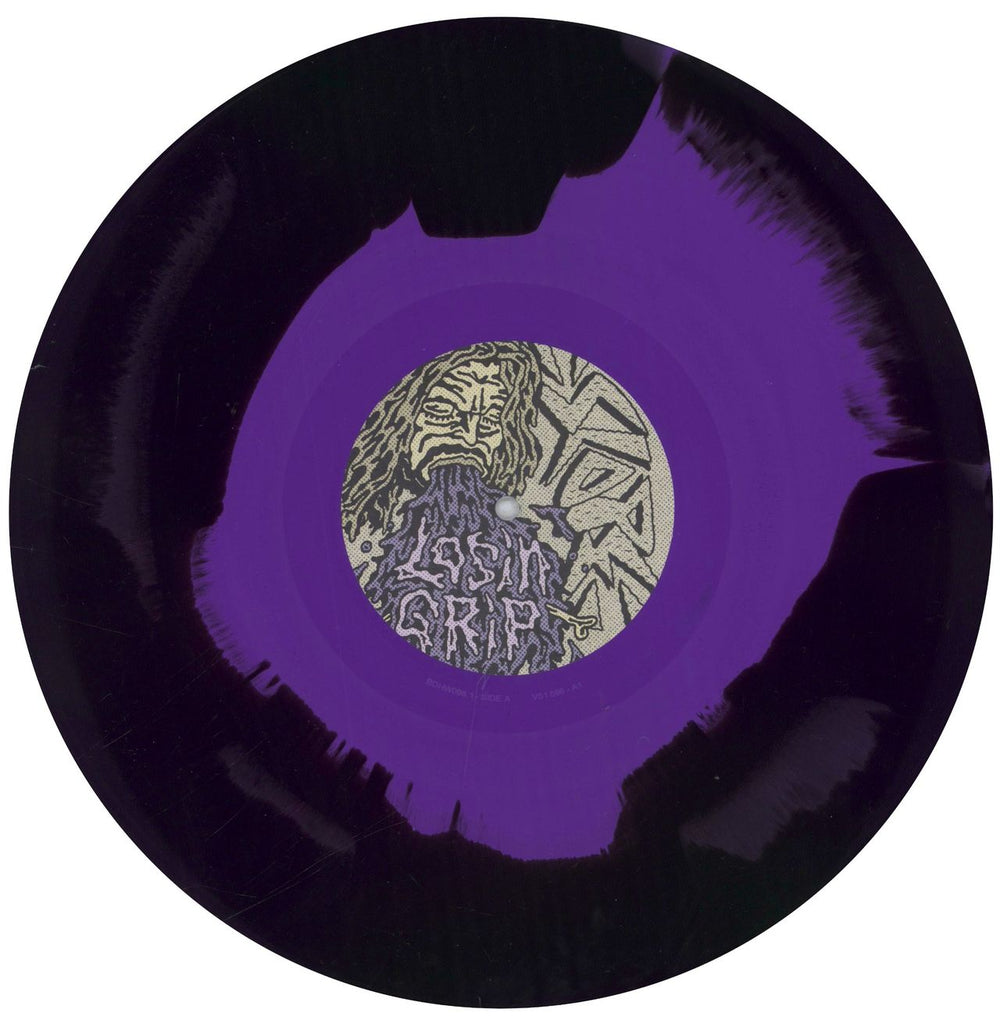 Slope Losin' Grip/Helix - Purple and Black Swirl Vinyl German vinyl LP album (LP record) 7NOLPLO839487