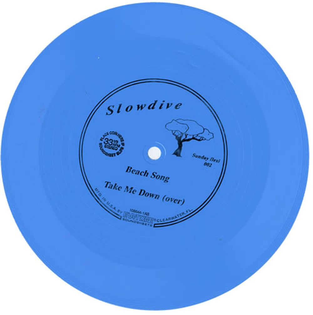 Slowdive Beach Song - Flexidisc UK 7" vinyl single (7 inch record / 45) SLO07BE565213