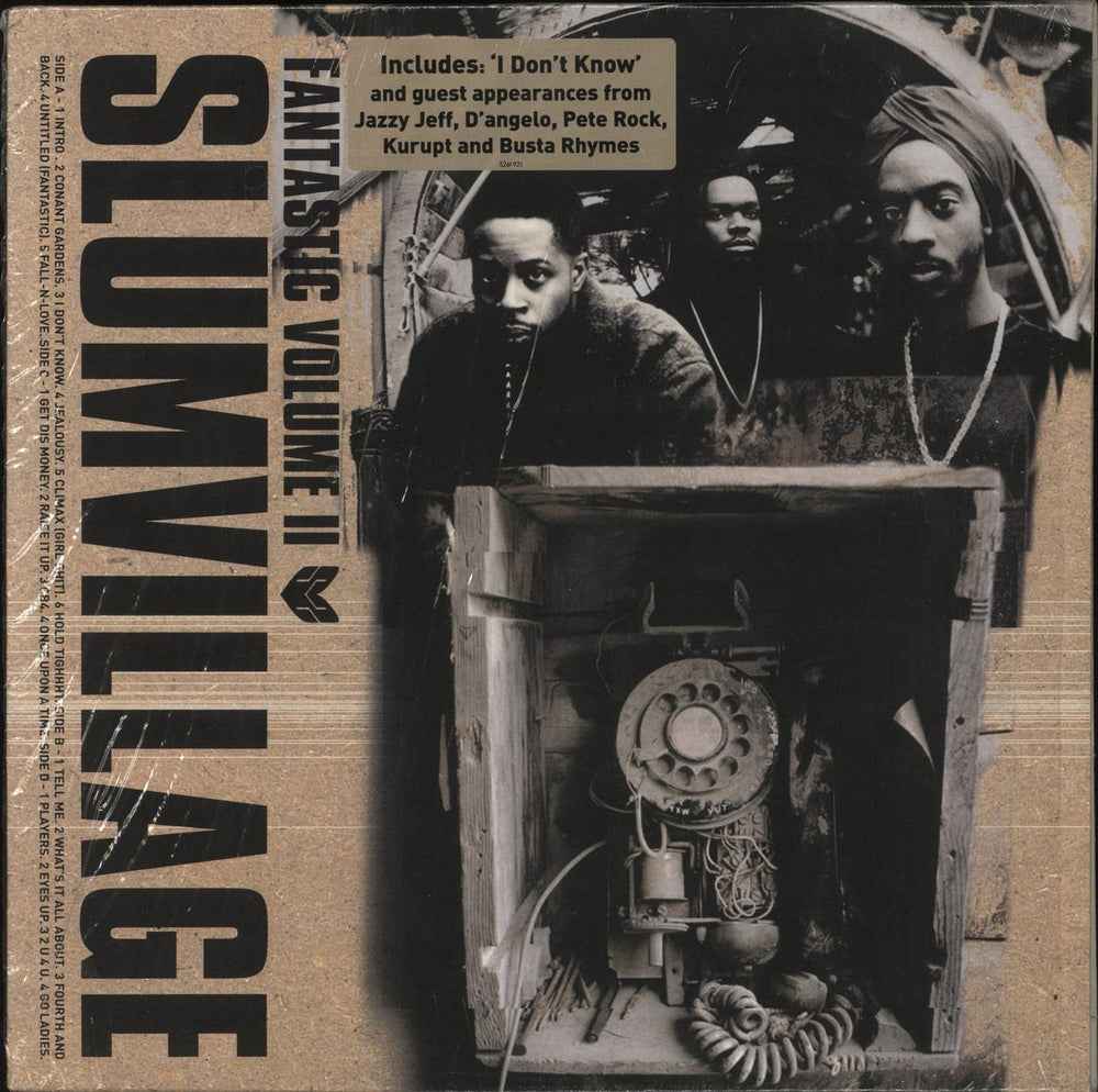 Slum Village Fantastic Volume II UK 2-LP vinyl record set (Double LP Album) WORLDLP007