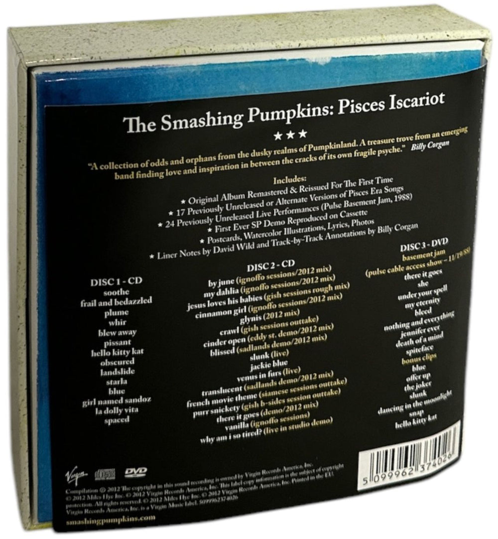 Smashing Pumpkins Pisces Iscariot - Deluxe Editon US CD Album Box Set 5099962374026