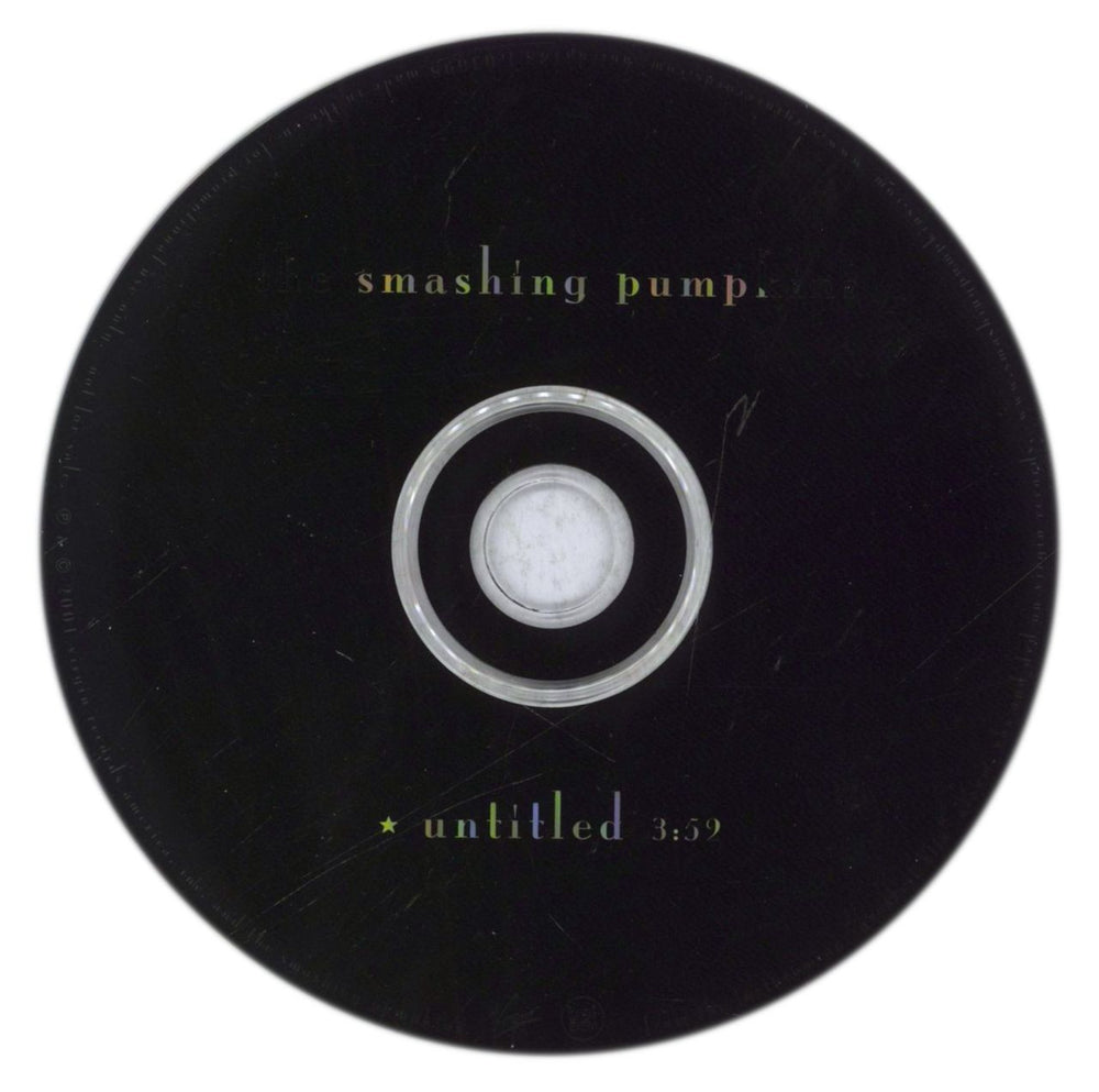 Smashing Pumpkins Untitled - mispressed 3-track UK Promo CD single (CD5 / 5") SMPC5UN206428