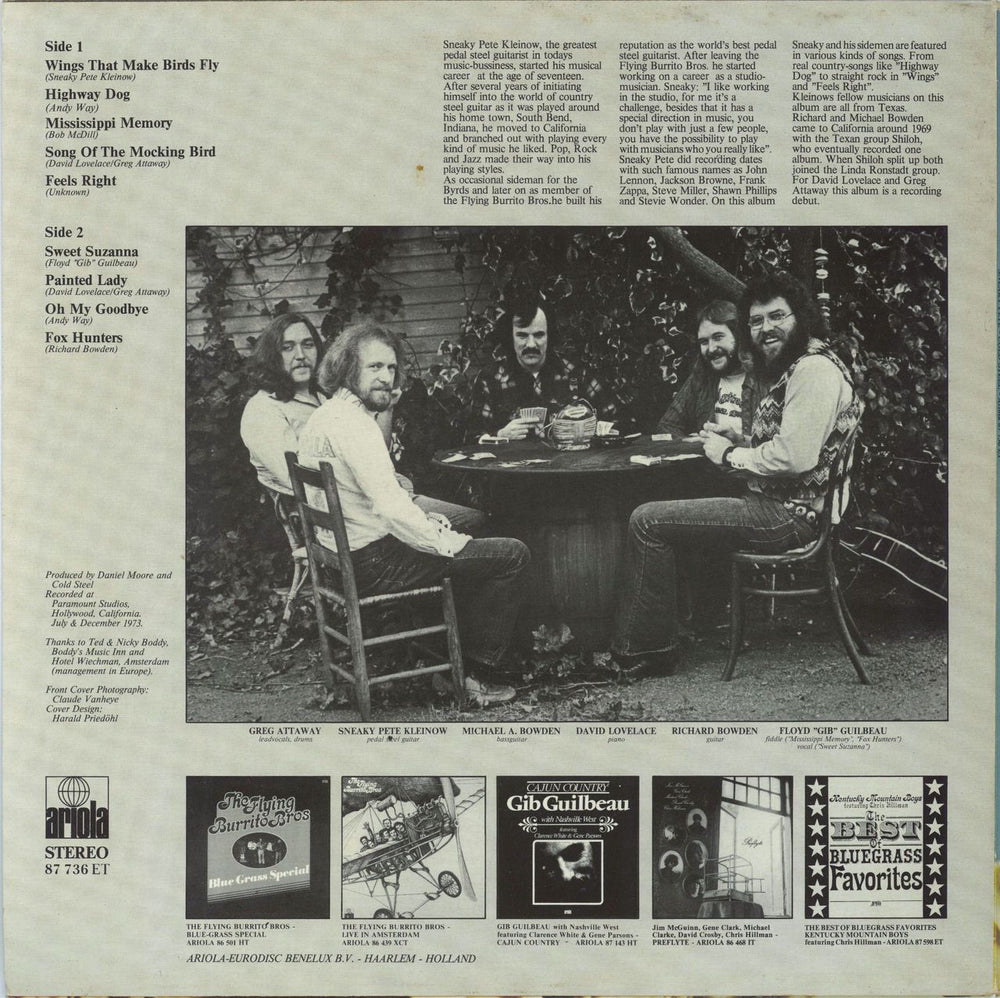 Sneaky Pete Kleinlow Cold Steel Dutch vinyl LP album (LP record)