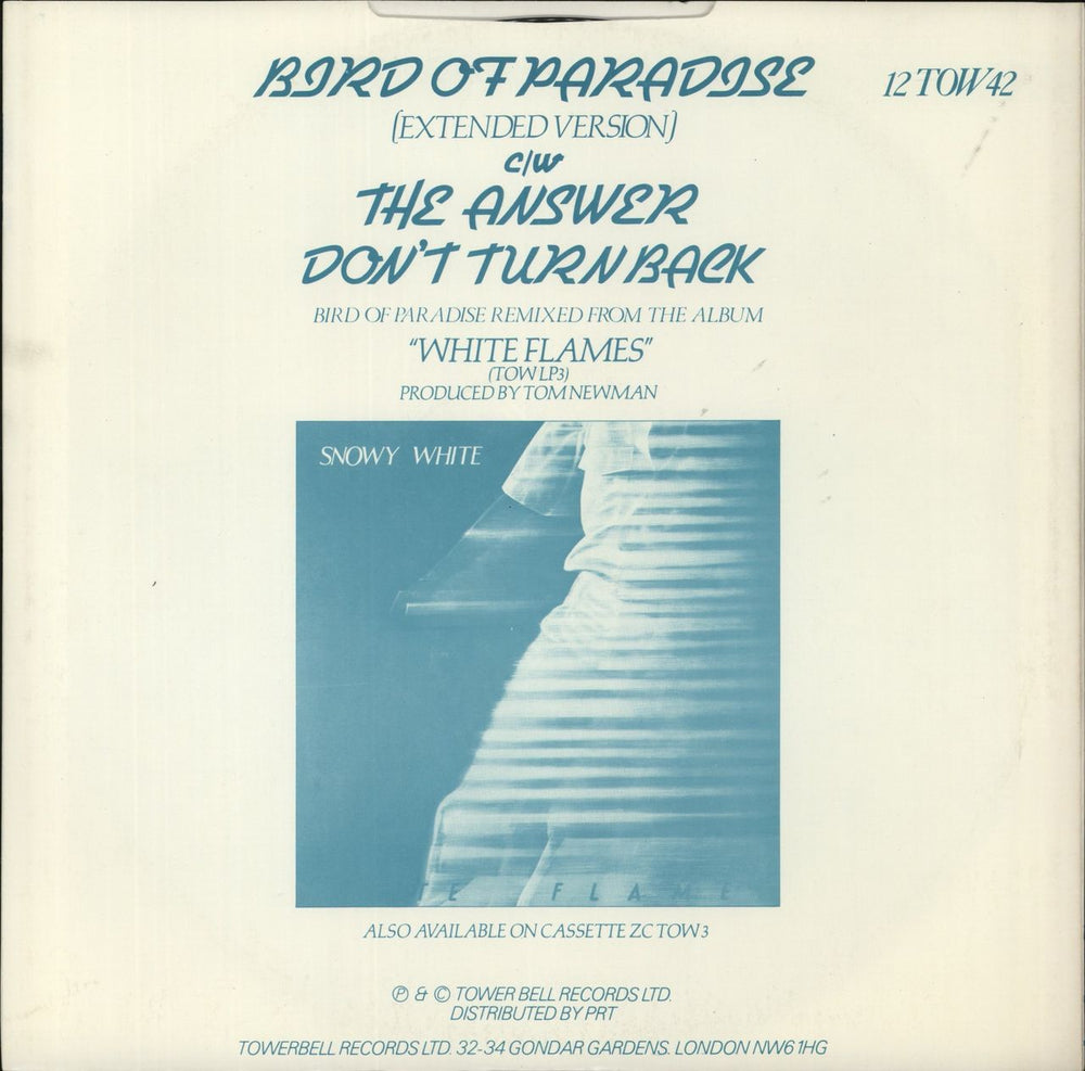 Snowy White Bird Of Paradise UK 12" vinyl single (12 inch record / Maxi-single)