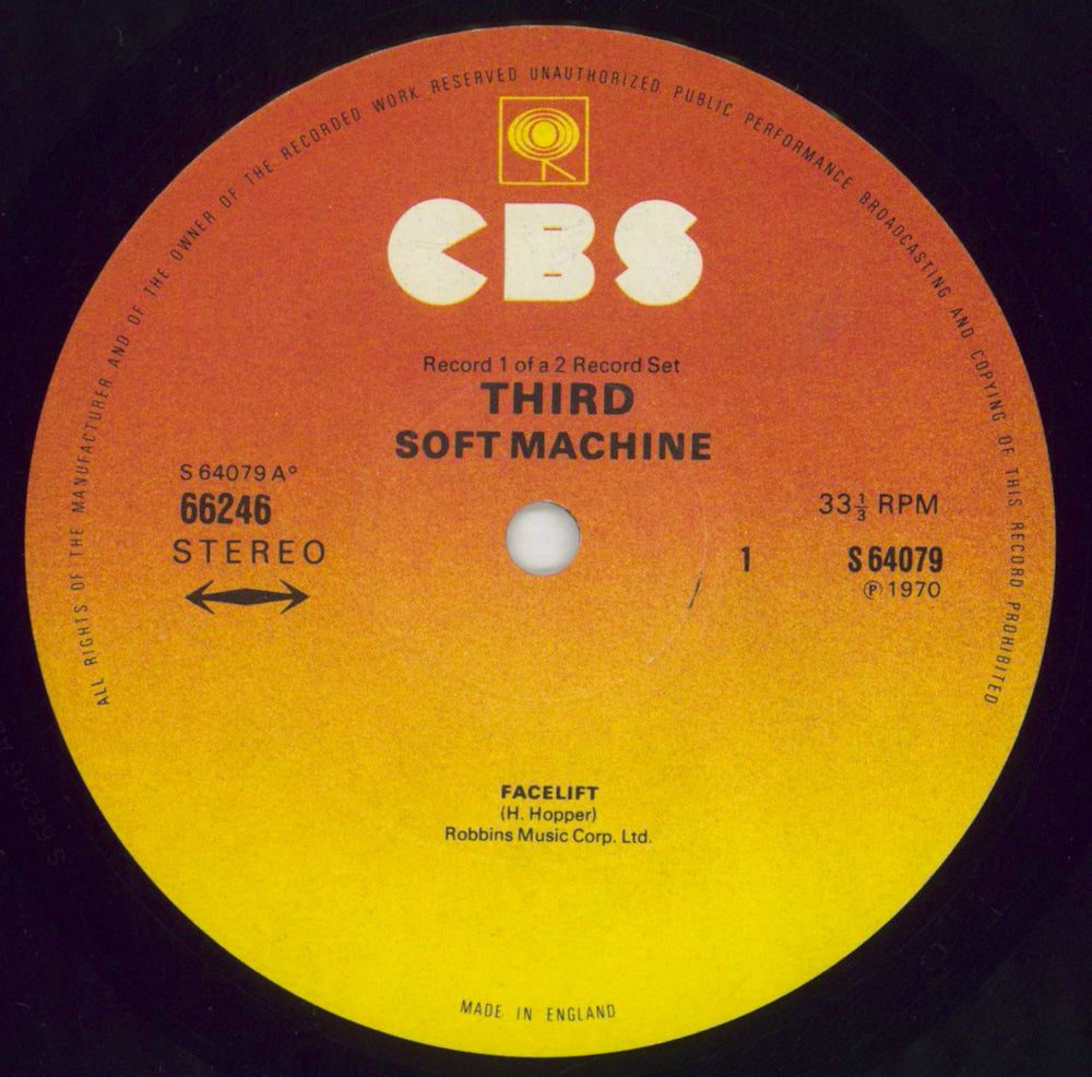 Soft Machine Third - 2nd UK 2-LP vinyl record set (Double LP Album) SFT2LTH595431