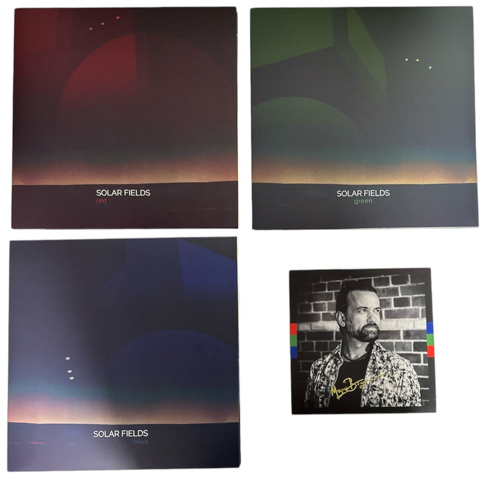 Solar Fields Red / Green / Blue - Autographed & Numbered Italian Vinyl Box Set 76UVXRE849843