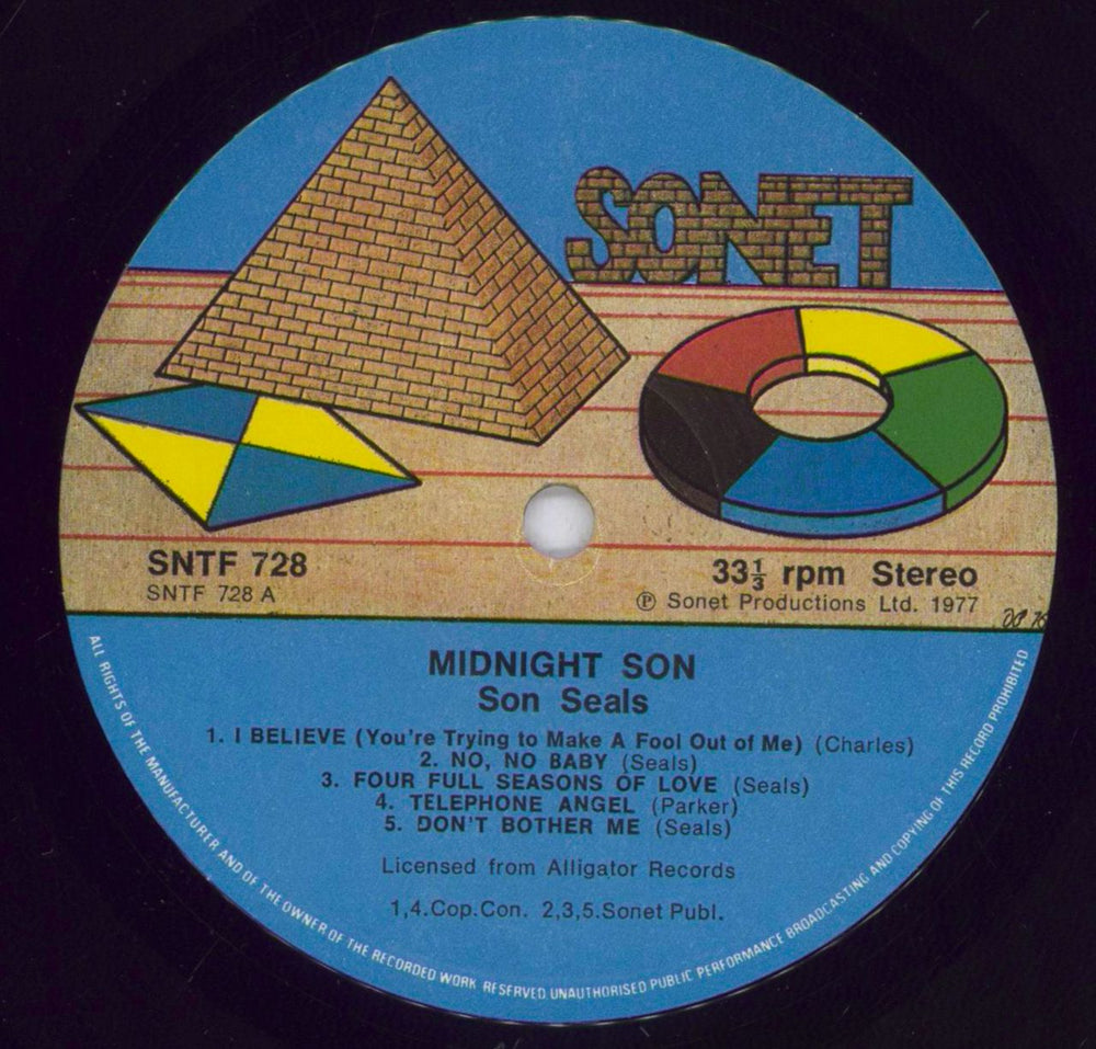 Son Seals Midnight Son UK vinyl LP album (LP record) U7ULPMI833579