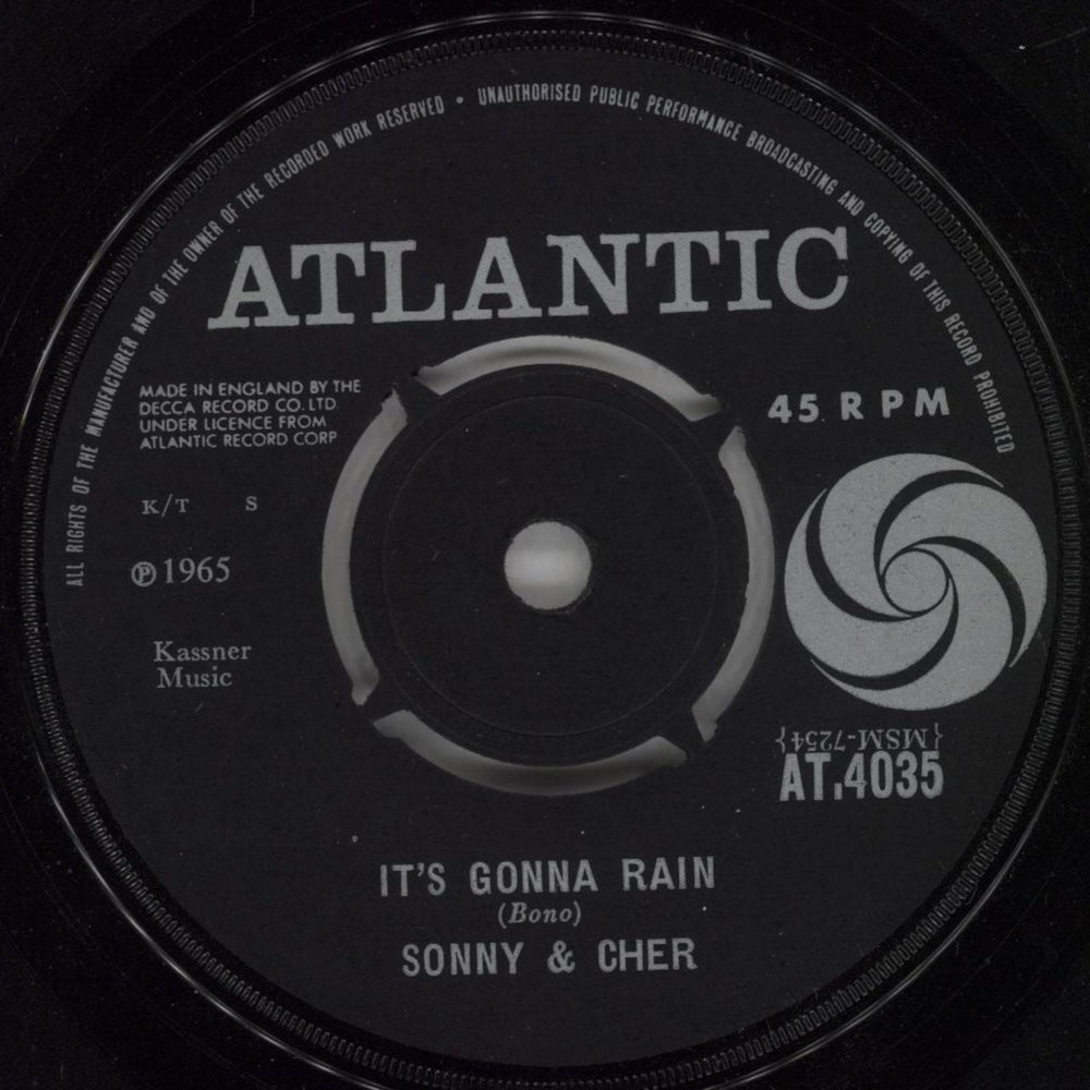 Sonny & Cher I Got You Babe UK 7" vinyl single (7 inch record / 45) S+C07IG294721