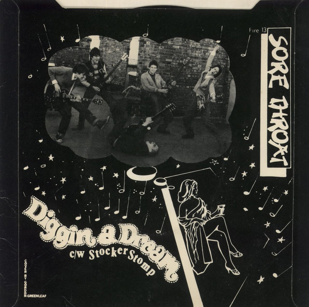 Sore Throat (Power Pop) Diggin A Dream UK 7" vinyl single (7 inch record / 45)