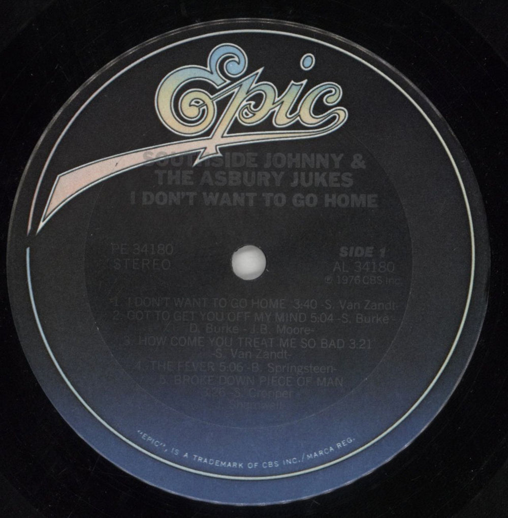 Southside Johnny & The Asbury Jukes I Don't Want To Go Home US vinyl LP album (LP record) SSDLPID850722