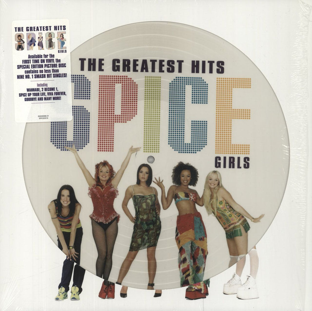 Spice Girls Greatest Hits - Picture Disc + Opened Shrink US picture disc LP (vinyl picture disc album) SPICE2019 / B0030098-01