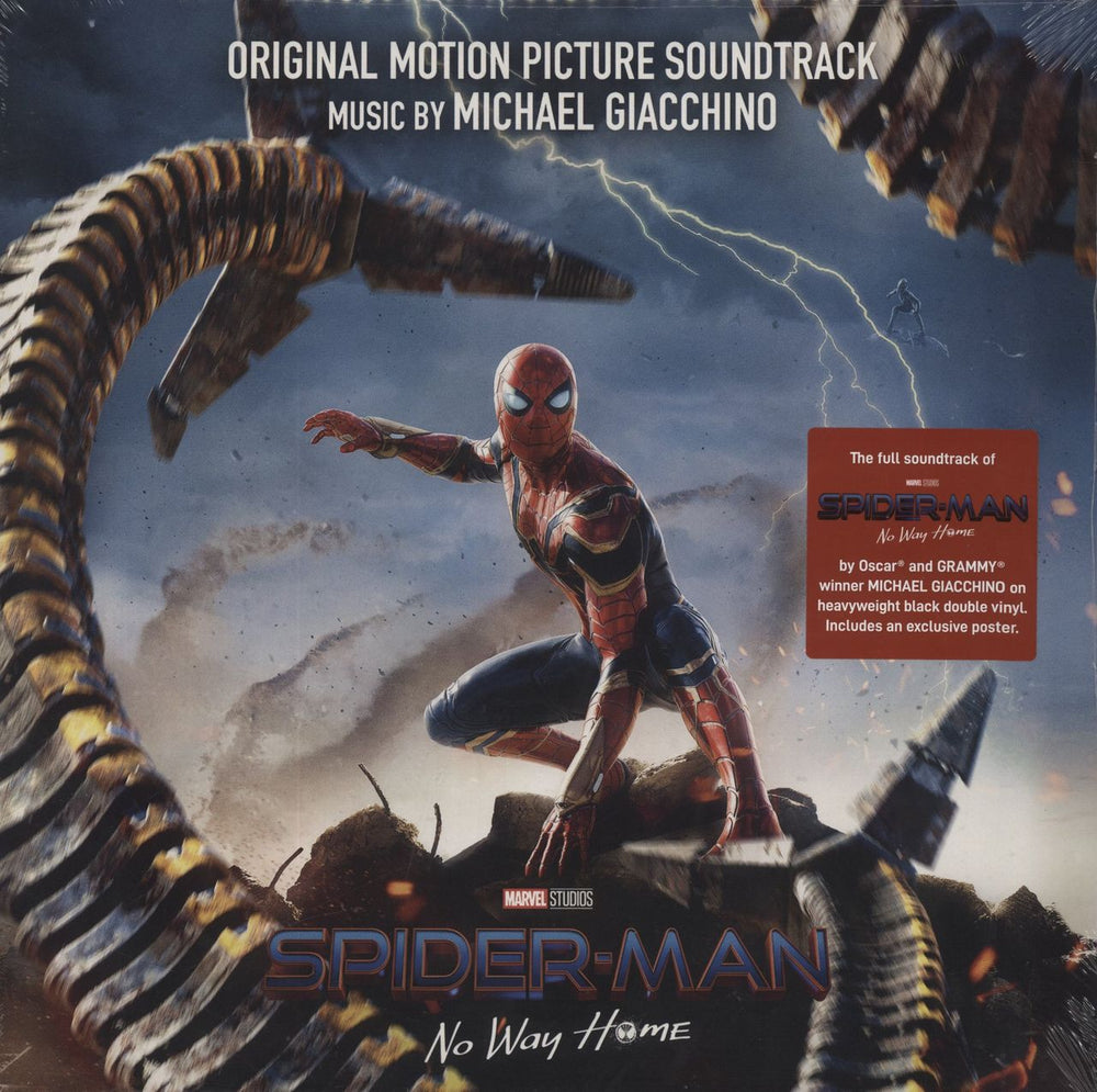 Spiderman Spider-Man: No Way Home - Sealed UK 2-LP vinyl record set (Double LP Album) 19439989301