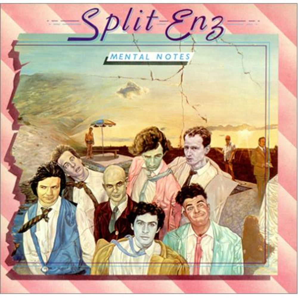 Split Enz Mental Notes - Blue Label UK vinyl LP album (LP record) CHR1131