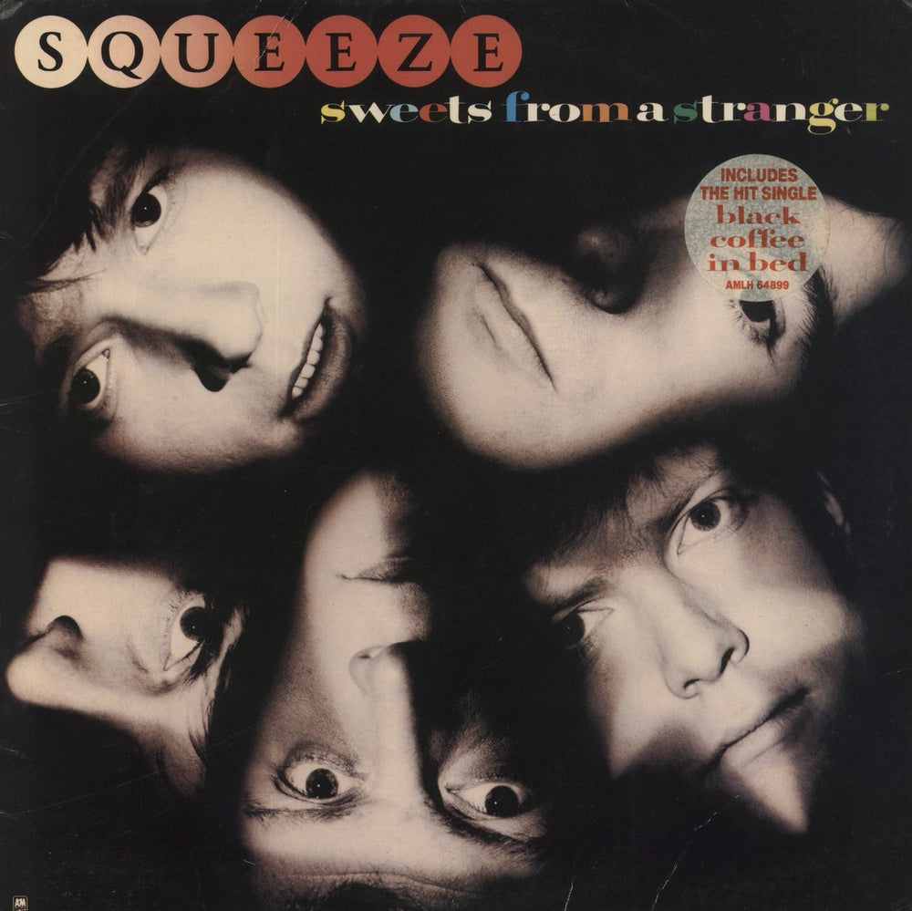 Squeeze Sweets From A Stranger - Promo Stampled UK vinyl LP album (LP record) AMLH64899