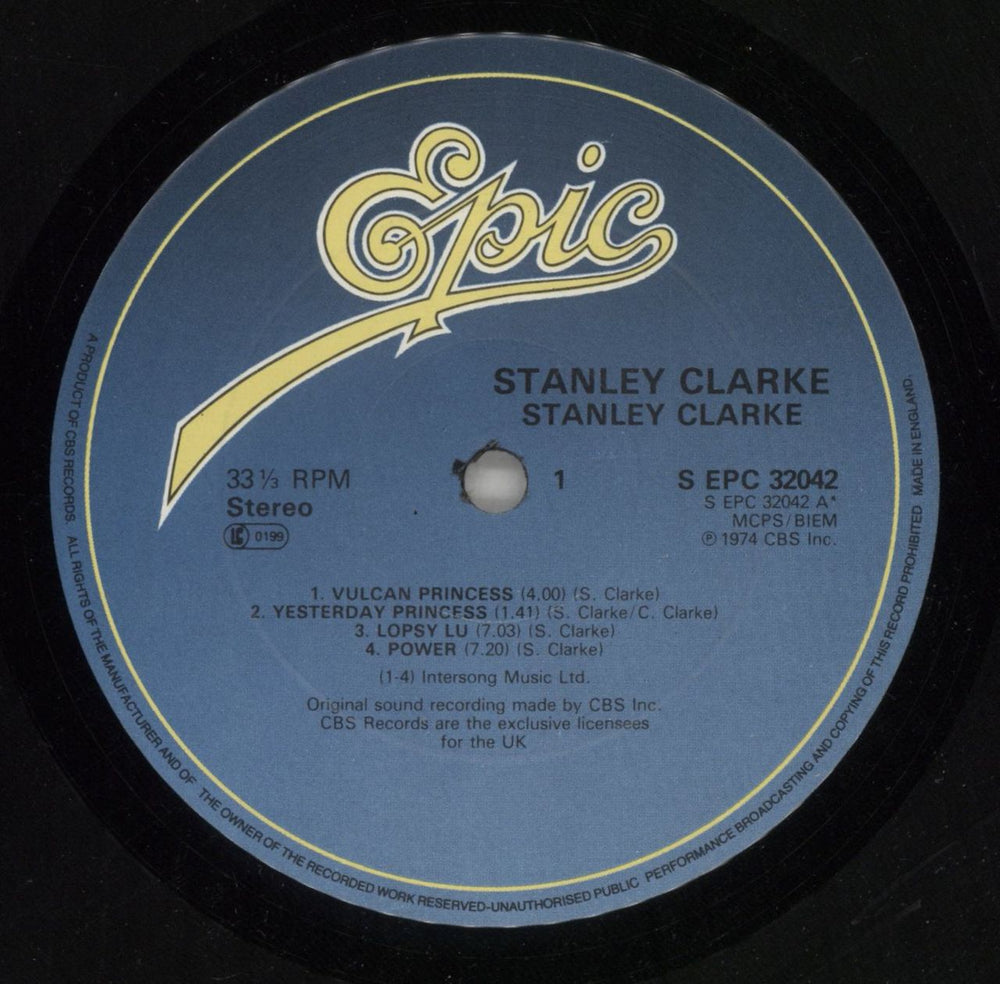 Stanley Clarke Stanley Clarke UK vinyl LP album (LP record) SC8LPST313951