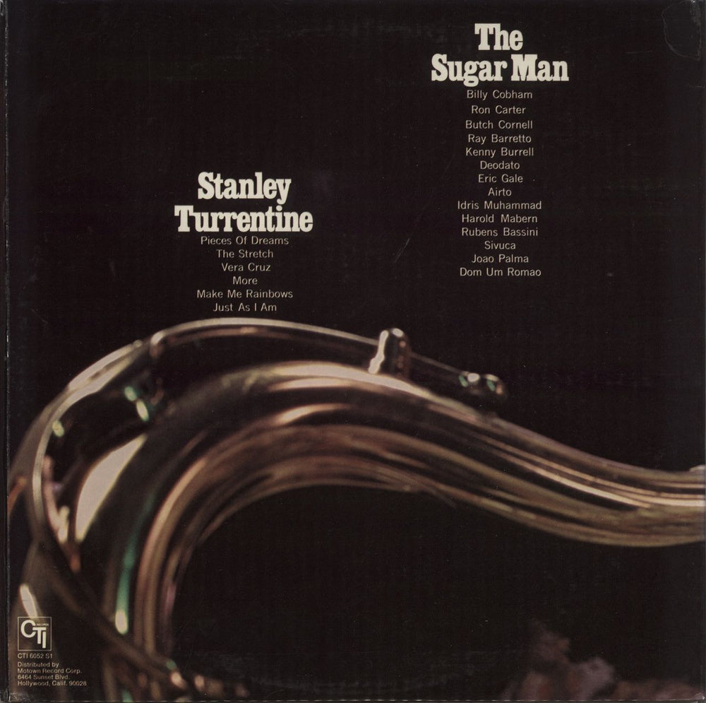 Stanley Turrentine The Sugar Man UK vinyl LP album (LP record) '1973