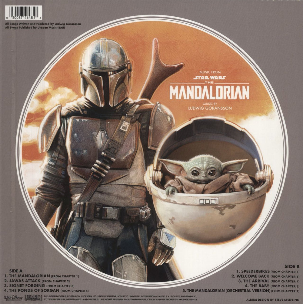 Star Wars Star Wars: The Mandalorian (Music From The Original Series) UK picture disc LP (vinyl picture disc album) 050087464813