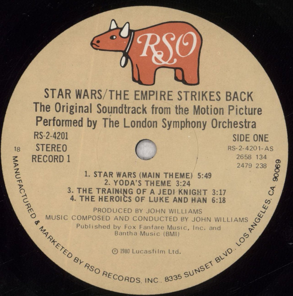 Star Wars The Empire Strikes Back - VG US 2-LP vinyl record set (Double LP Album) WRS2LTH846851