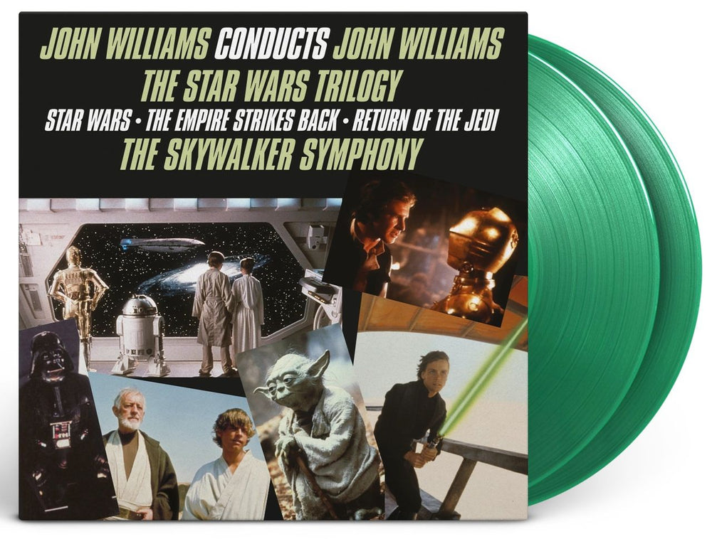 Star Wars The Star Wars Trilogy - Translucent Green Vinyl 180 Gram UK 2-LP vinyl record set (Double LP Album) WRS2LTH839315