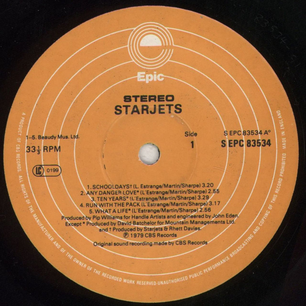 Starjets God Bless Starjets UK vinyl LP album (LP record) U3BLPGO560758