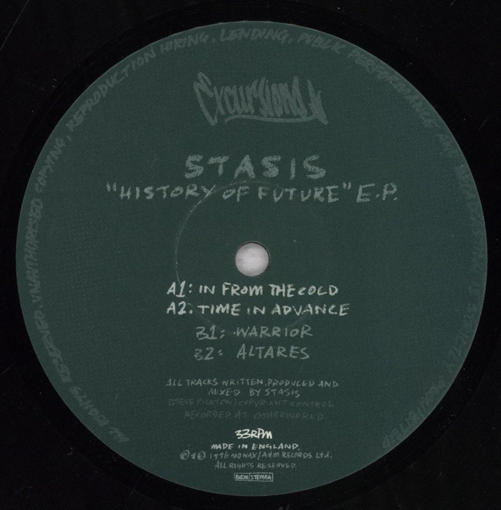 Stasis History Of Future E.P. UK 12" vinyl single (12 inch record / Maxi-single) 66M12HI839571